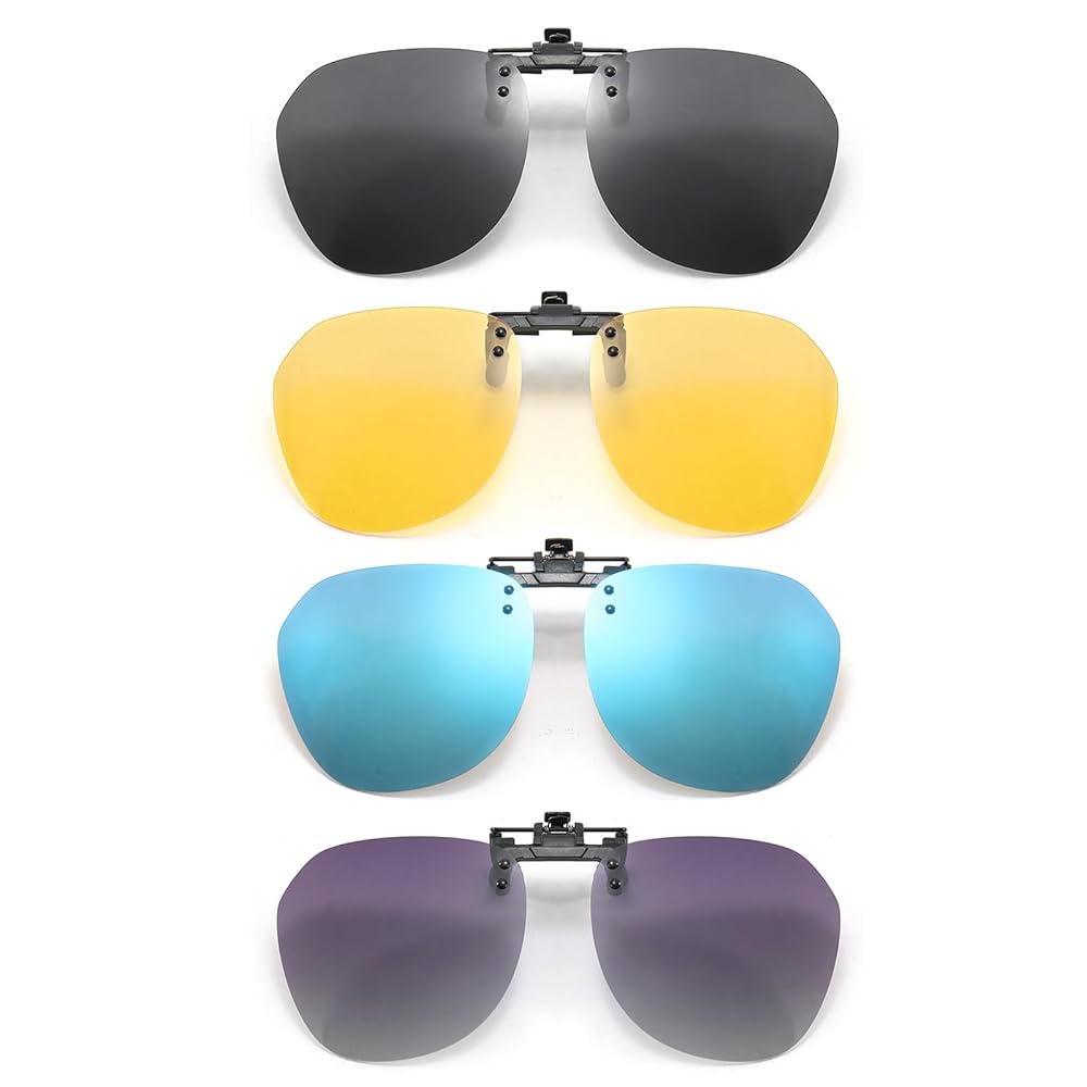 4 Clip Occhiali Da Sole Polarizzate - Lenti UV400, Flip-up, Per Uomo E Donna - Foto 13