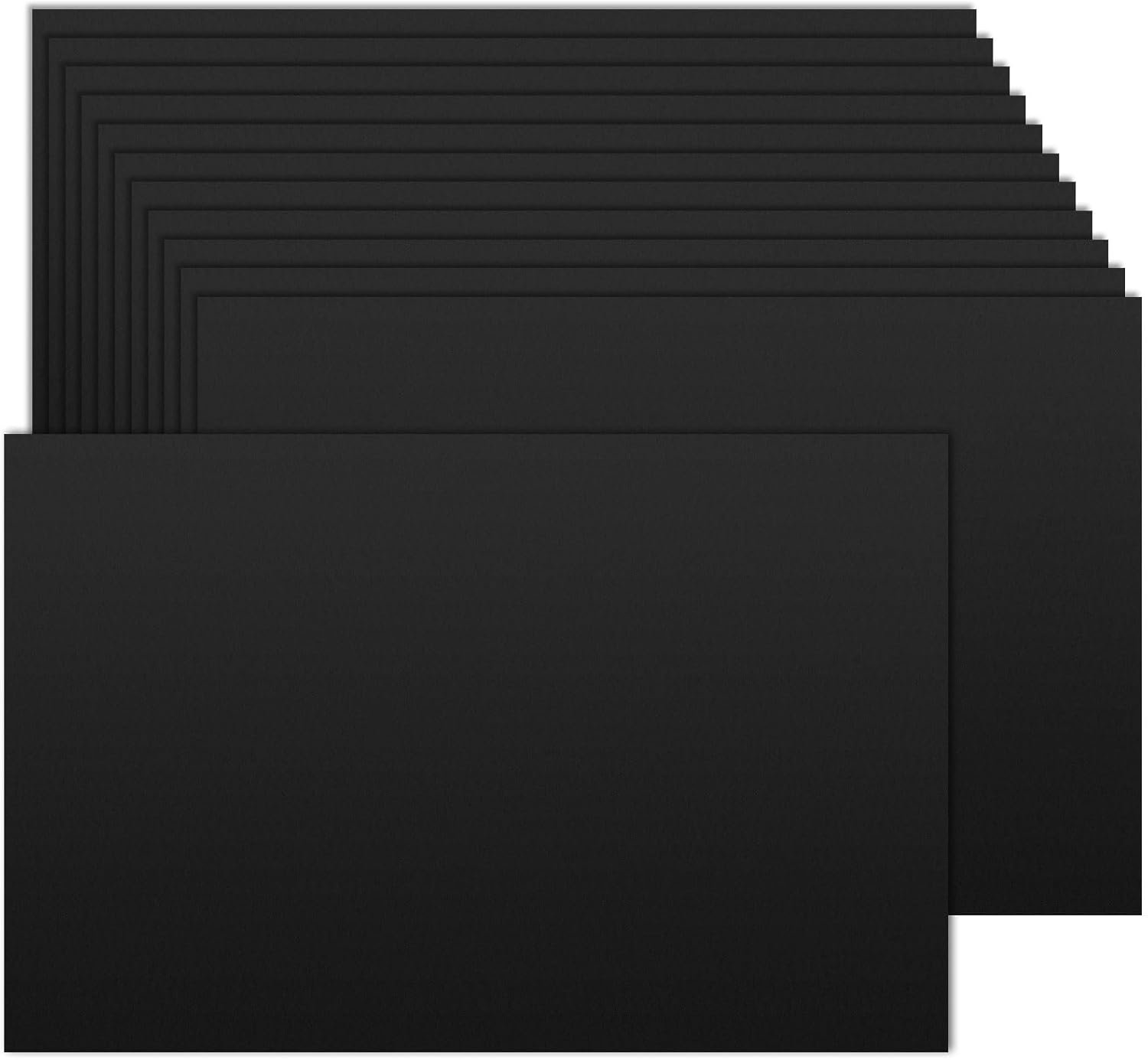100 Pack Black Cardstock 5x7, 80lb Cardstock Paper Blank