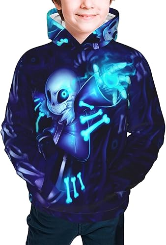 Sudadera con capucha de dibujos animados para niños y adolescentes con estampado 3D de manga larga con cordón ligero