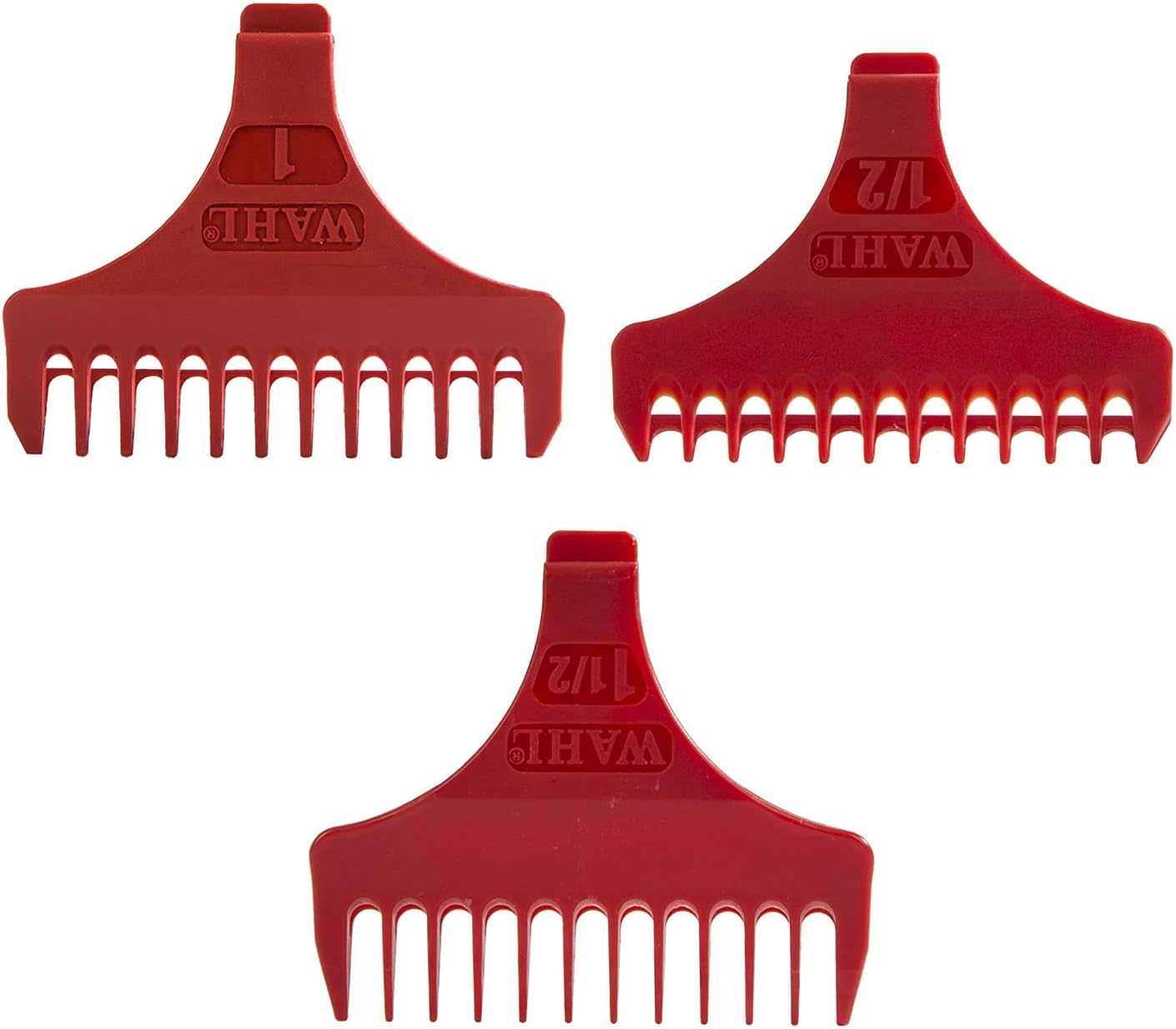 Wahl Professional Set of 3 T Wide Trimmer Guides #3792 â€“ Fits the 5 Star Detailer #2215 T Wide Blade, 3 Count (Pack of 1)