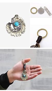 ターコイズ　キーホルダー lupo_turquoise-keyring-01