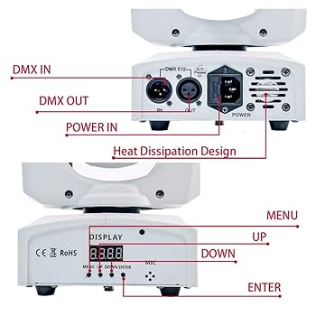 ムービングヘッドライト５台セット DMX接続可能 ムービングヘッドライト5台セット DMX接続可能 ムービング