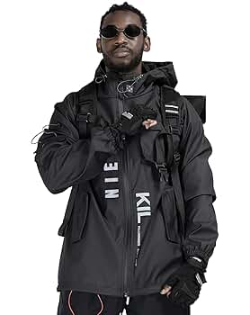 ジャケット・アウター NHollywood cotton ninja neck jacket tech Jacket Techwear Ninja | CYBER TECHWEAR®