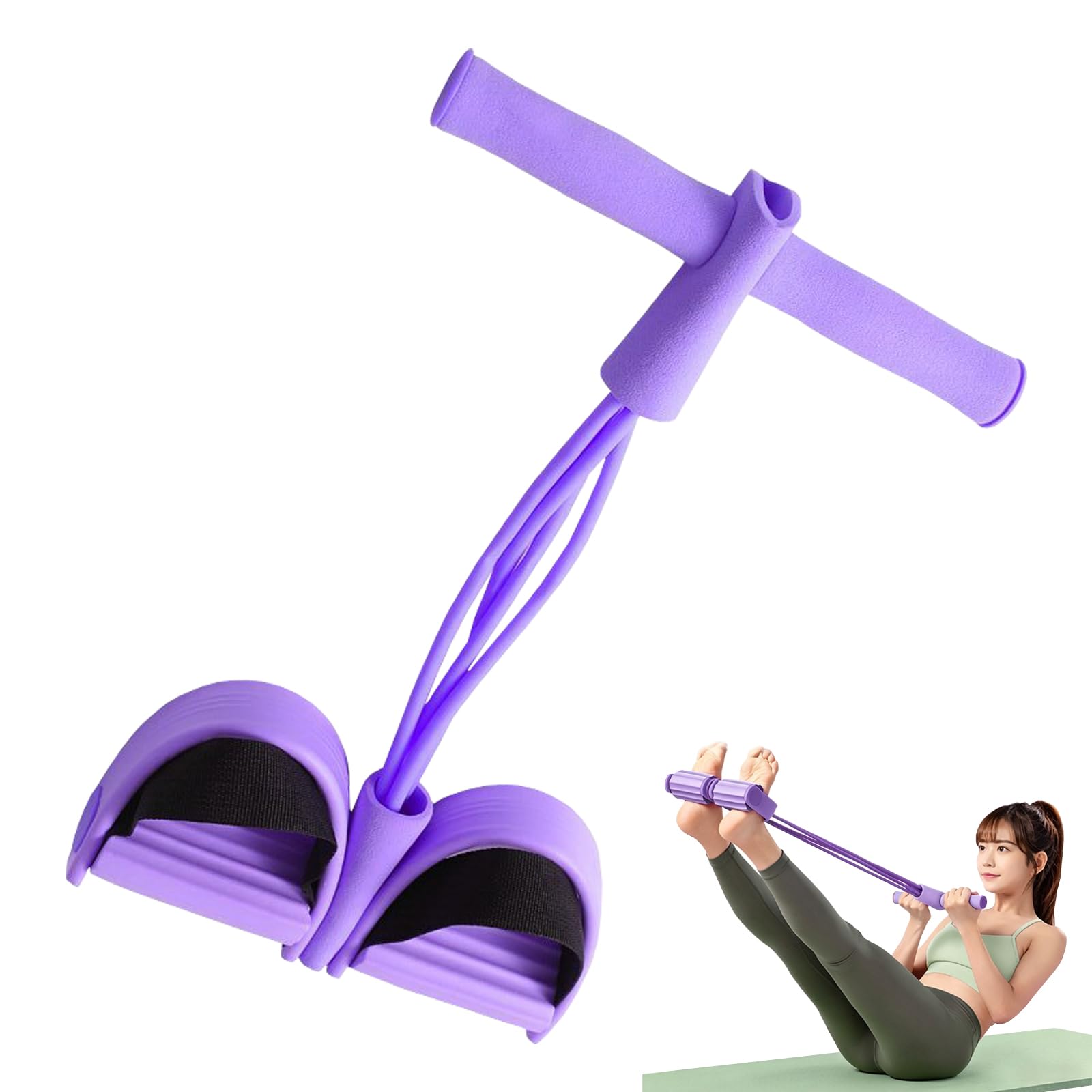Fascia di Resistenza del Pedale Corda di Tensione Multifunzionale Home Corda di tensione elastica corda di trazione attrezzatura sportiva a casa per fitness dimagrante yoga