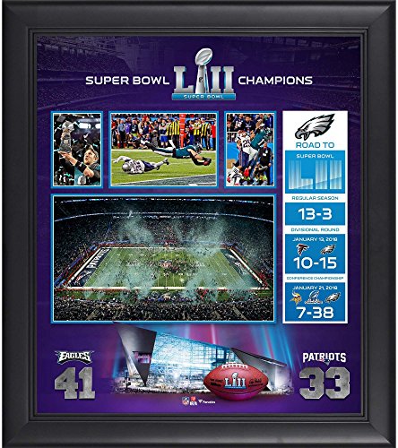 Philadelphia Eagles Framed 15" x 17" Super Bowl LII Champions Team Collage - NFL Team Plaques and Collages
