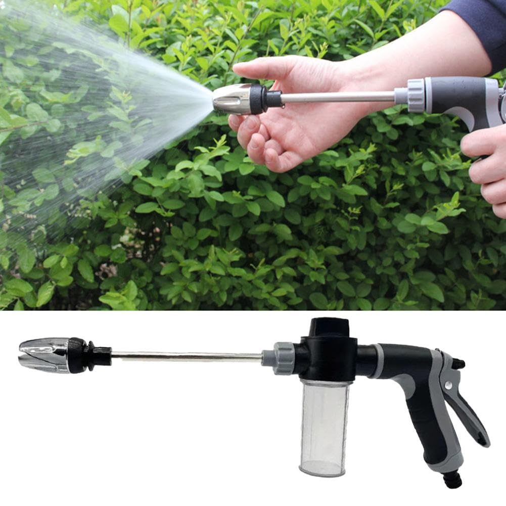 Pistola A Spruzzo Professionale In Metallo Con Ugello In Ottone – Connettore Rapido 3/4″ Per Tubo Da Giardino