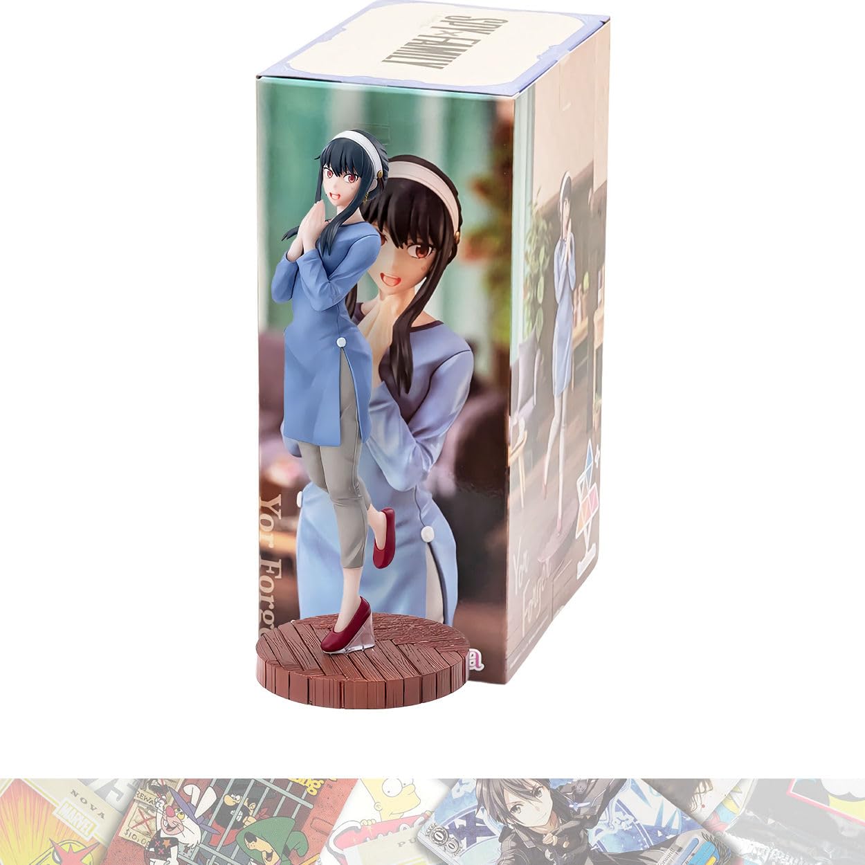 Sega Prize Yor Forge r: 21cm Luminasta Statue Figurine Bundled with 1 A.C.G. Compatible Theme Trading Card (42193)