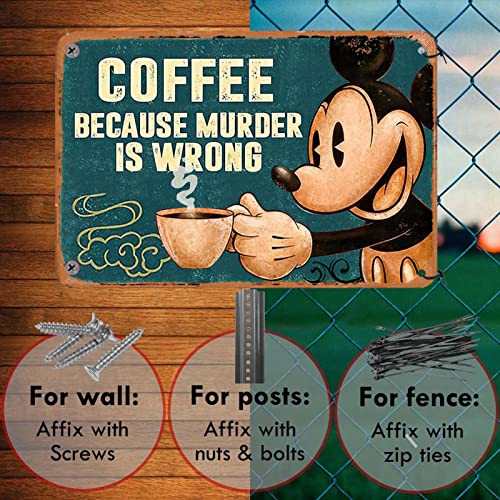 Coffee Bar Sign Metal Signs Vintage Kitchen Signs Wall Decor Funny Posters Tin Signs Home Sign Wall Decor Retro Kitchen Decorations Wall Art Small Coffee Signs 8X12 Inch #TOP4