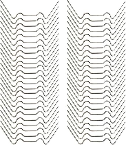 Greenhouse Glass Clips of 200pcs Suitable for Home Garden Greenhouse Glass Replacement Repairs Glass ‘W’Clips are Made from Stainless Steel It Will be Your Choice of Accessories