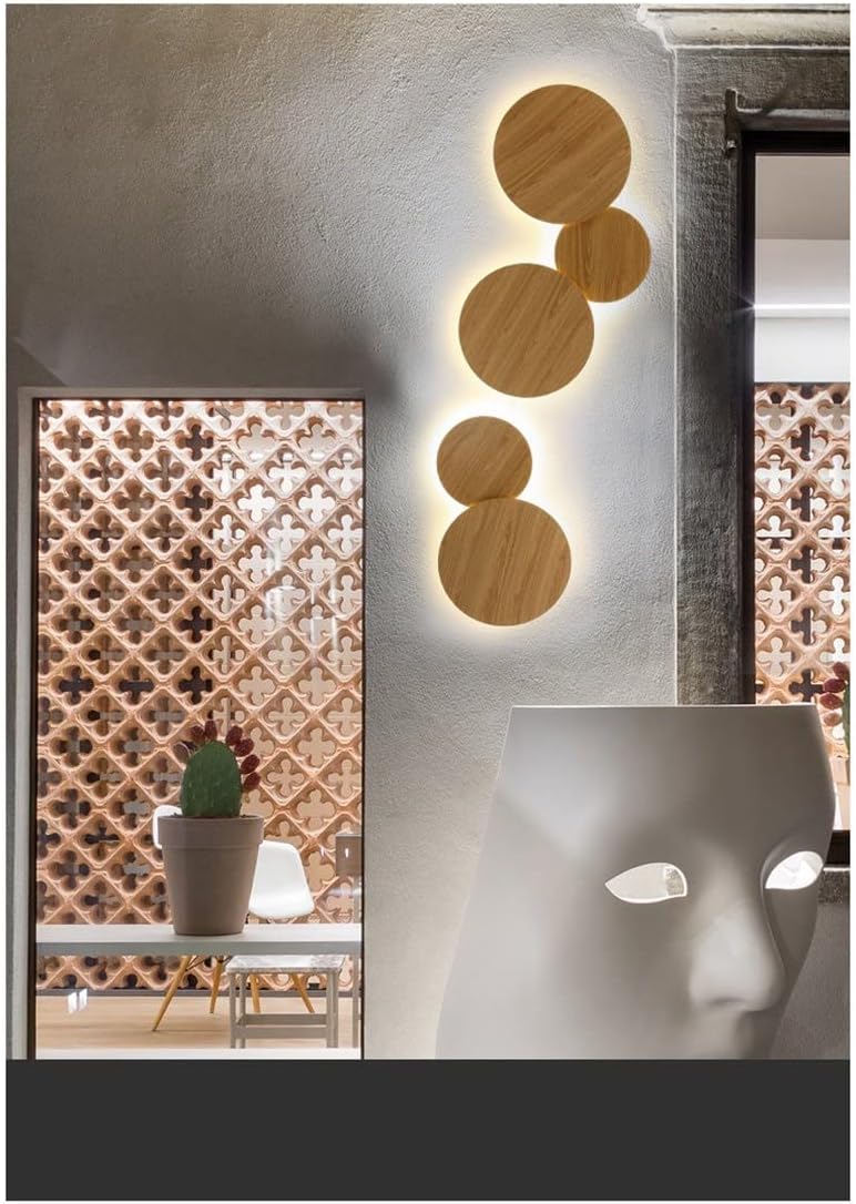 2021 LED ウォールランプリビングルームの装飾ベッドサイドライトホーム照明器具ロフト階段ライトラウンドアルミランプ、モダンなウ