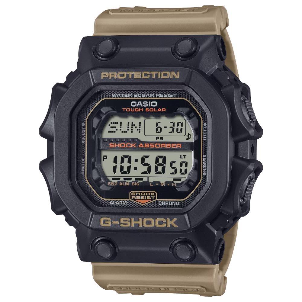 Casio G-Shock Utilitarian Beige & Black Resin 55mm Digital Watch GX-56TU-1A5CR