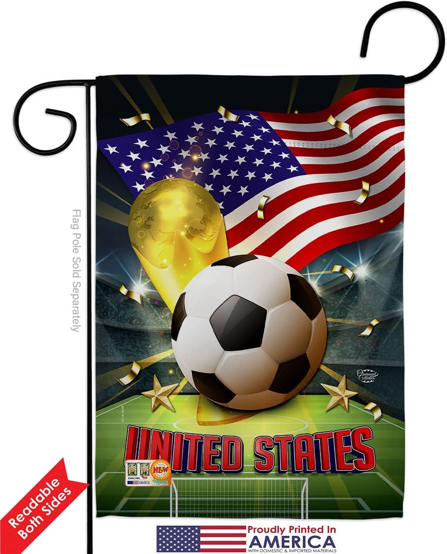 FIFA World Cup South Korea Wall Decor American Flag Banner Pack Patio Porch Lawn Garden Outdoor Decorations Tapestry Team Qatar Trophy Soccer Game Football Gifts Made in USA