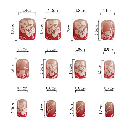 Miniatura 110 de 24 uñas postizas cuadradas medianas con punta francesa a presión, pegamento brillante en las uñas, uñas postizas de cobertura completa con diamantes