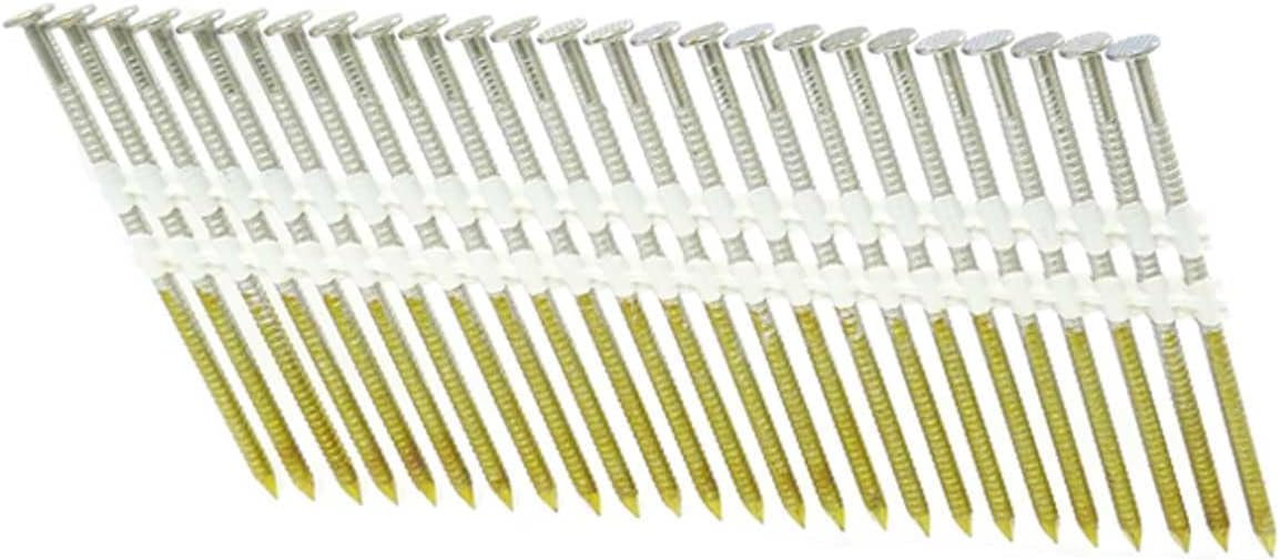 3-1/4" x .131 Ring 304SS Strip Nails 21-DEG Plastic 2,000ct