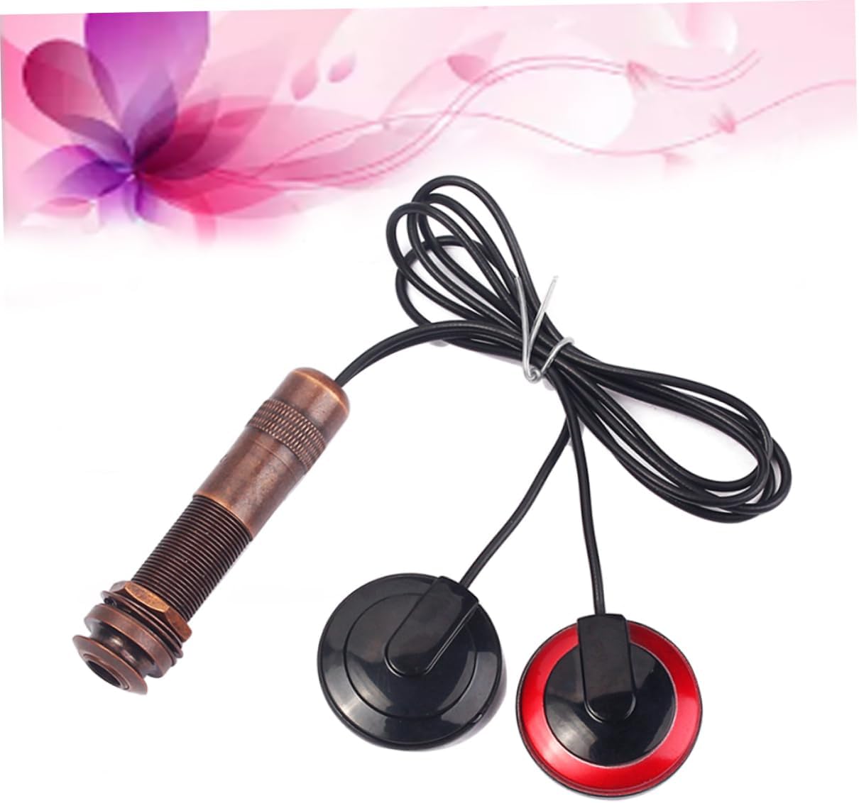 Mikinona 3pcs Microphone Pickup for Mandolin Piezo Transducer Endpin Jack Electric Acoustic Pickup