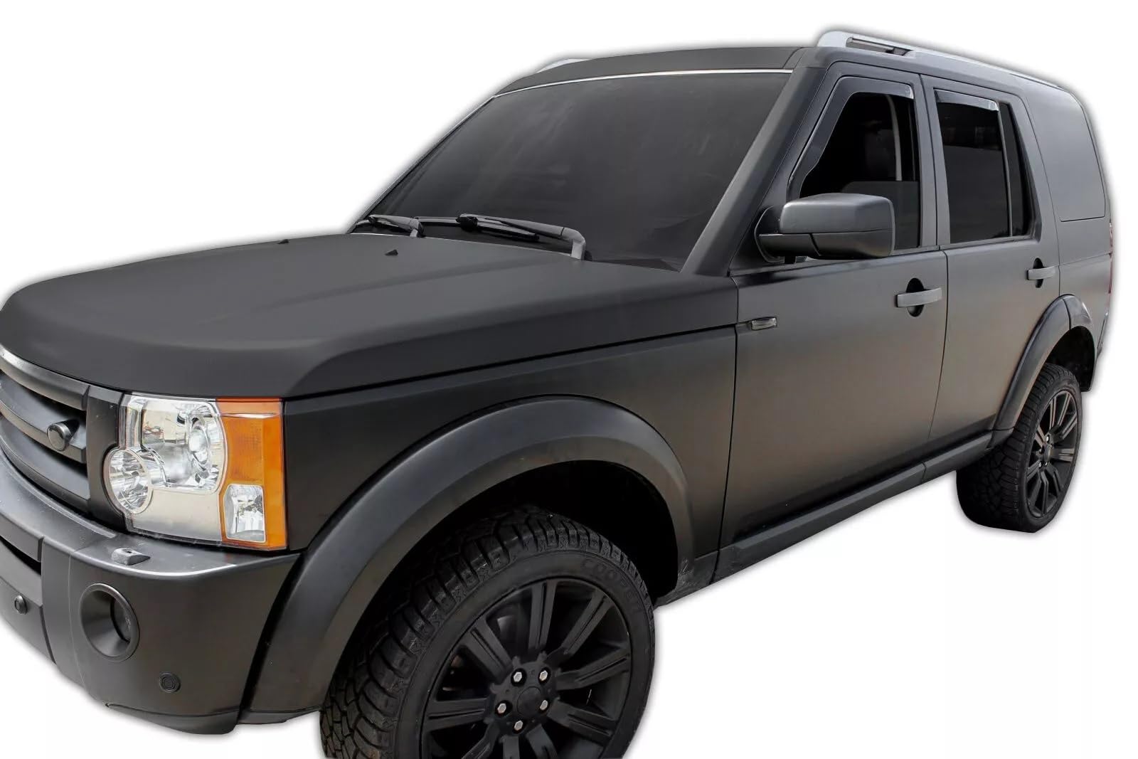 4 szt. Przezroczyste deflektory przeciwdeszczowe do przednich i tylnych szyb samochodowych kompatybilne z Land Rover Discovery 3/4 (2005-2016)