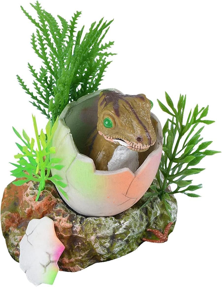YXQ Aquarium Decorations Dinosaur Egg Fish Tank Ornaments Oxygen Action Air Bubble