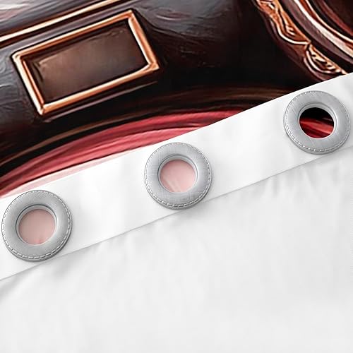 Miniatura 5 de Cortinas de ventana 3D para máquina de coser en 3D, cortinas de ventana de decoración de hojas rosas y verdes para niños, niñas, mujeres, flores de