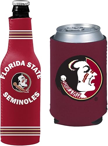 Miniatura 150 de Set de refrigeración y aislamiento de latas y botellas con el logo de NCAA en color del equipo de la universidad Escudo/Logo del estado