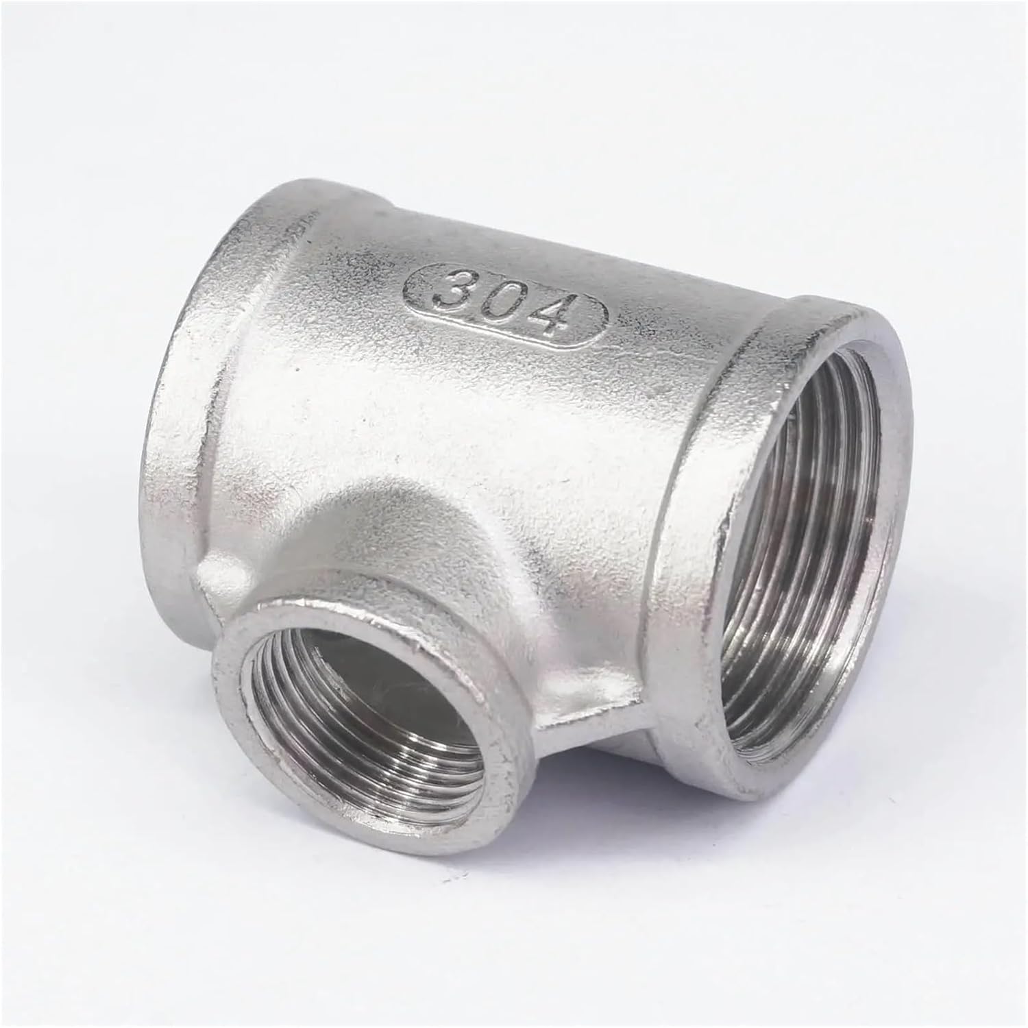 3/4" BSP To 1-1/4" BSP Female Thread 304 Stainless Reducing Tee 3 Way Connector Pipe Fitting water oil air