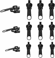 Kit Riparazione Cerniere Lampo - 6 Cursori In 3 Misure | Per Giubbetti, Borse, Valigie | Senza Attrezzi - Foto 2