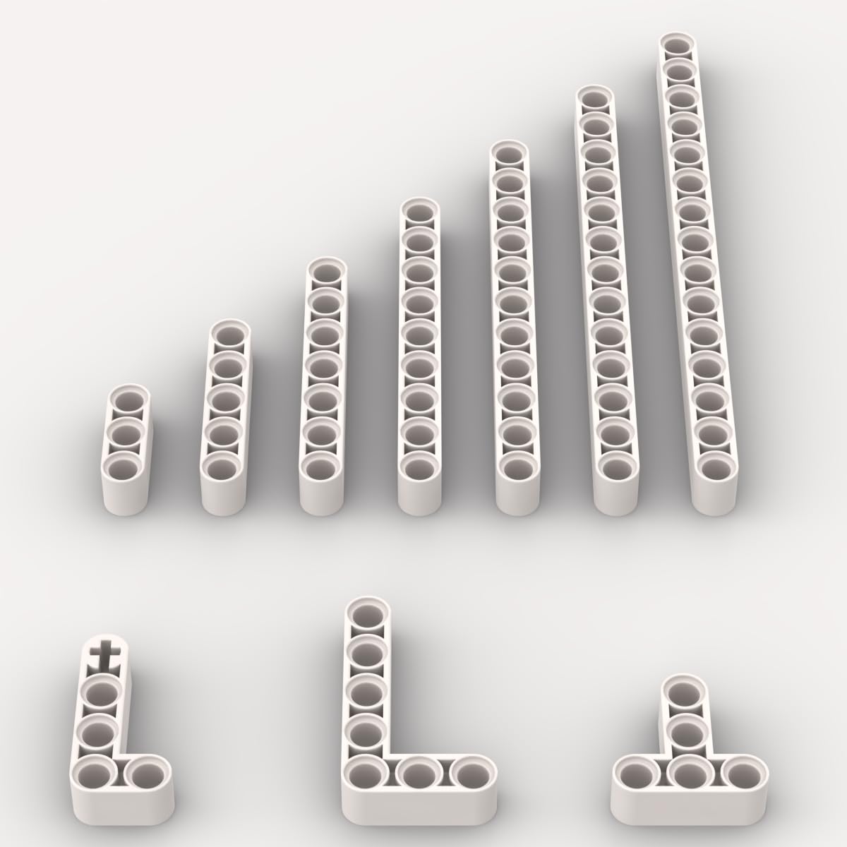 9288 ホワイト Javaビーズ パーツ Amazon.com: White Liftarms Thick Bulk Assortment Pack, 80 Pieces