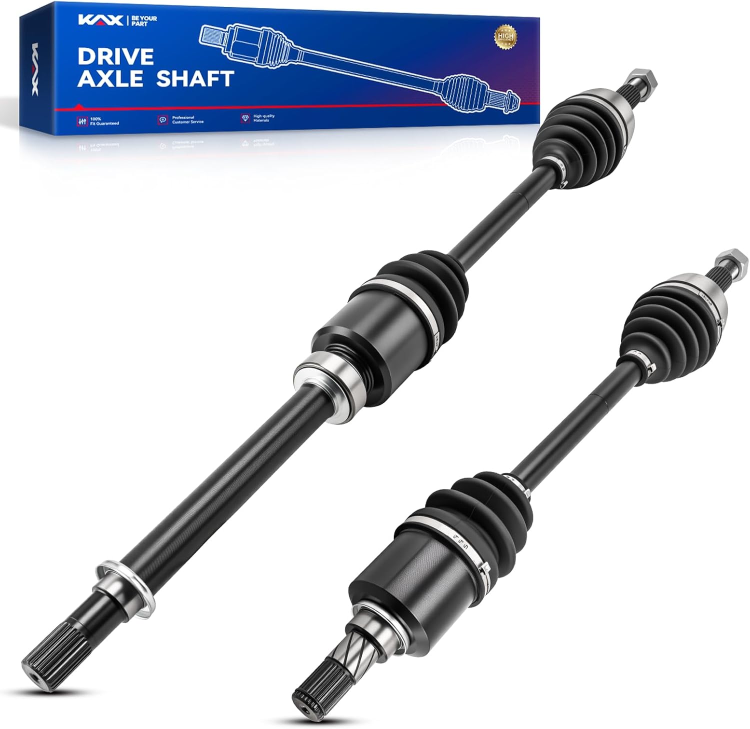 KAX 66-6258 66-6259 Front Axle Shaft Assembly Fits 2007 2008 2009 2010 2011 2012 Nissan Sentra 2.0L (Trans:Automatic CVT), 2 PCS CV Axle