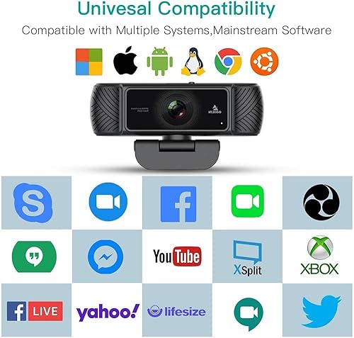 Miniatura 4 de NexiGo Cámara web 1080P 60FPS con micrófono para transmisión, autoenfoque avanzado, con cubierta de privacidad, cámara web de computadora N680P Pro