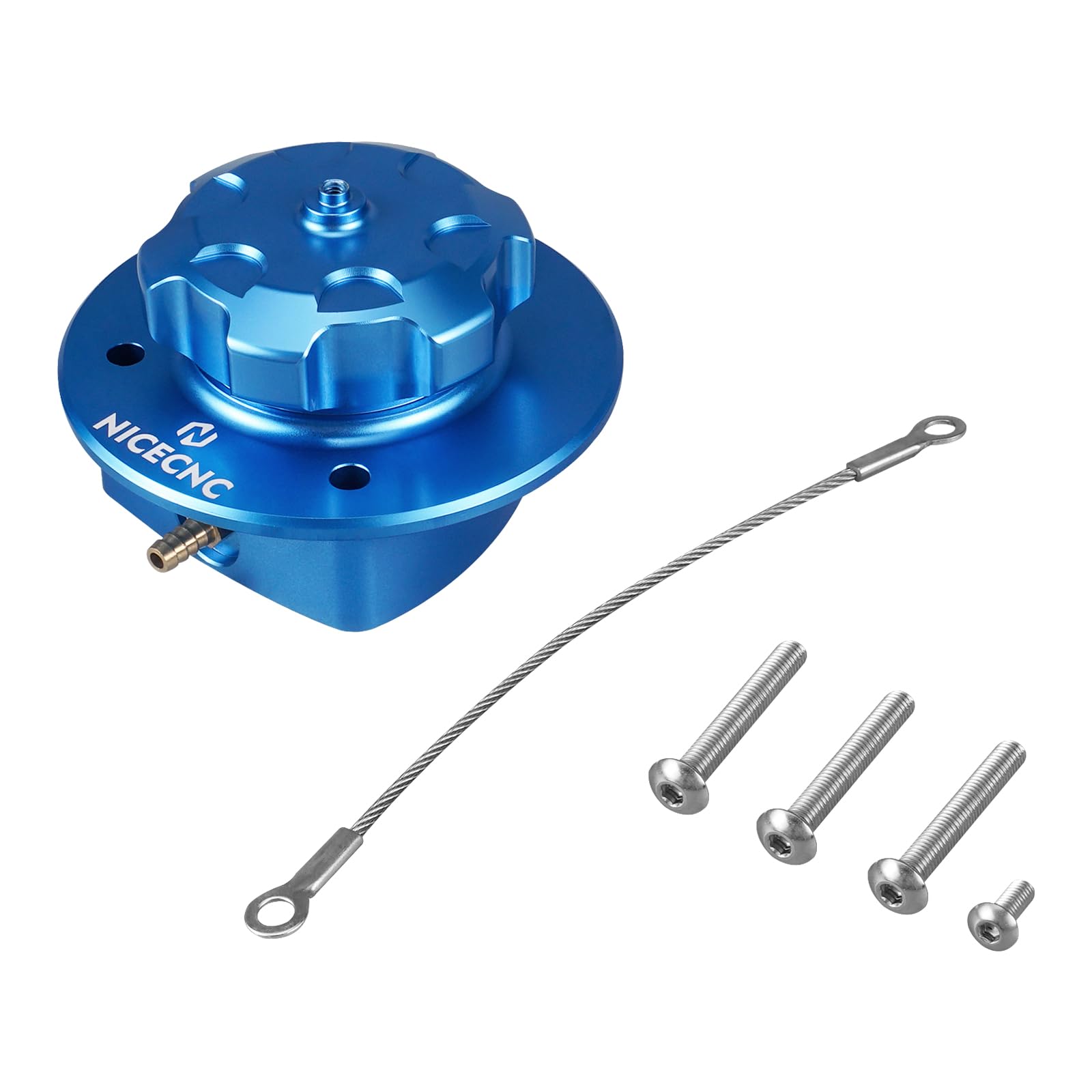 NICECNC Tapa de llenado de Aceite para Tanque de Combustible de Motocicleta, Color Azul, Compatible with GasGas 700 Enduro y Supermoto 2022-2024, llenado de Tanque de Combustible Compatible with