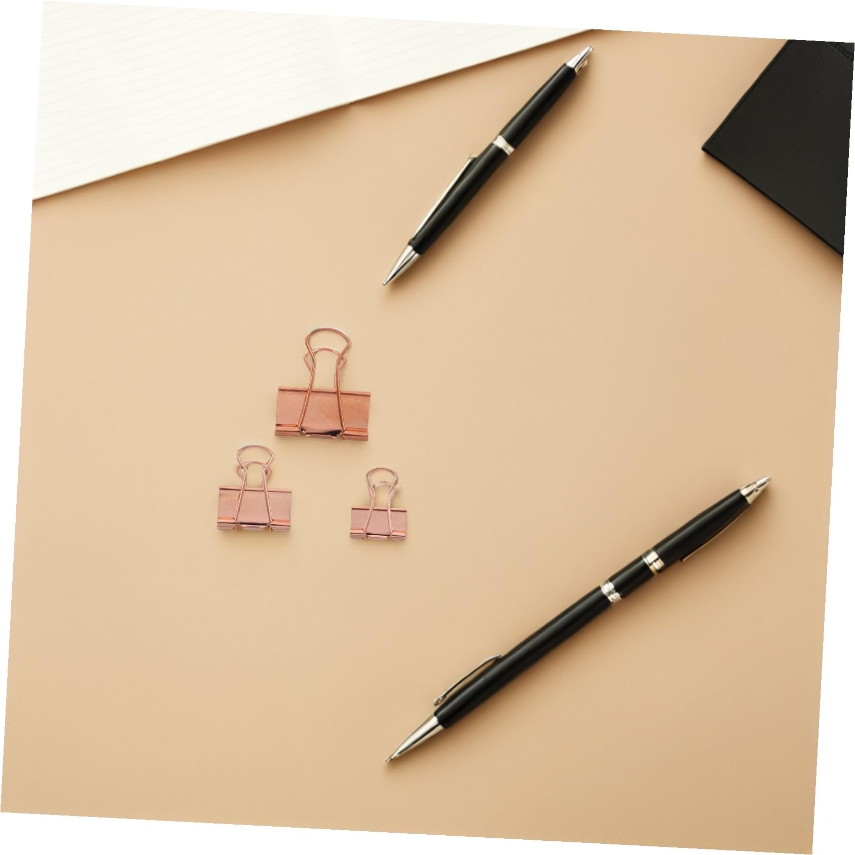 Homoyoyo 112 Pezzi Clip per Documenti da Ufficio in Metallo Rosa Molle Rinforzate Morsetti Piccoli e Di Dimensioni Intermedie Riutilizzabili per Casa Scuola e Lavoro
