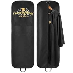 Abbylike 66x24 Graduation Academic Garment Bag with Handles and Cap Pocket Breathable Graduation Gown Bag Fabric Dress Bags