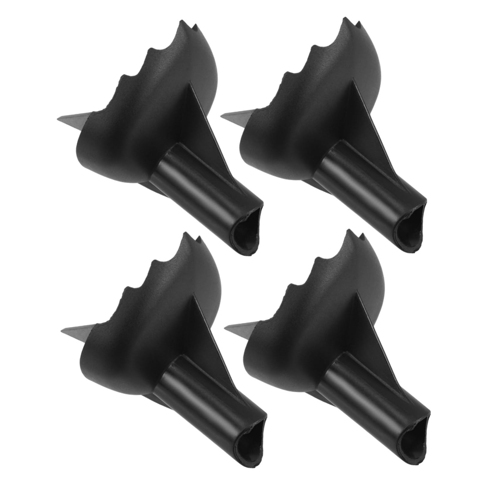4 Stück Ersatzspitzen Satz aus Wolframstahl für Trekkingstöcke und Skitouren rutschfest und Geräuschreduzierend Robuste Nylon Spitzenschützer für Felsen und Outdoor Oberflächen