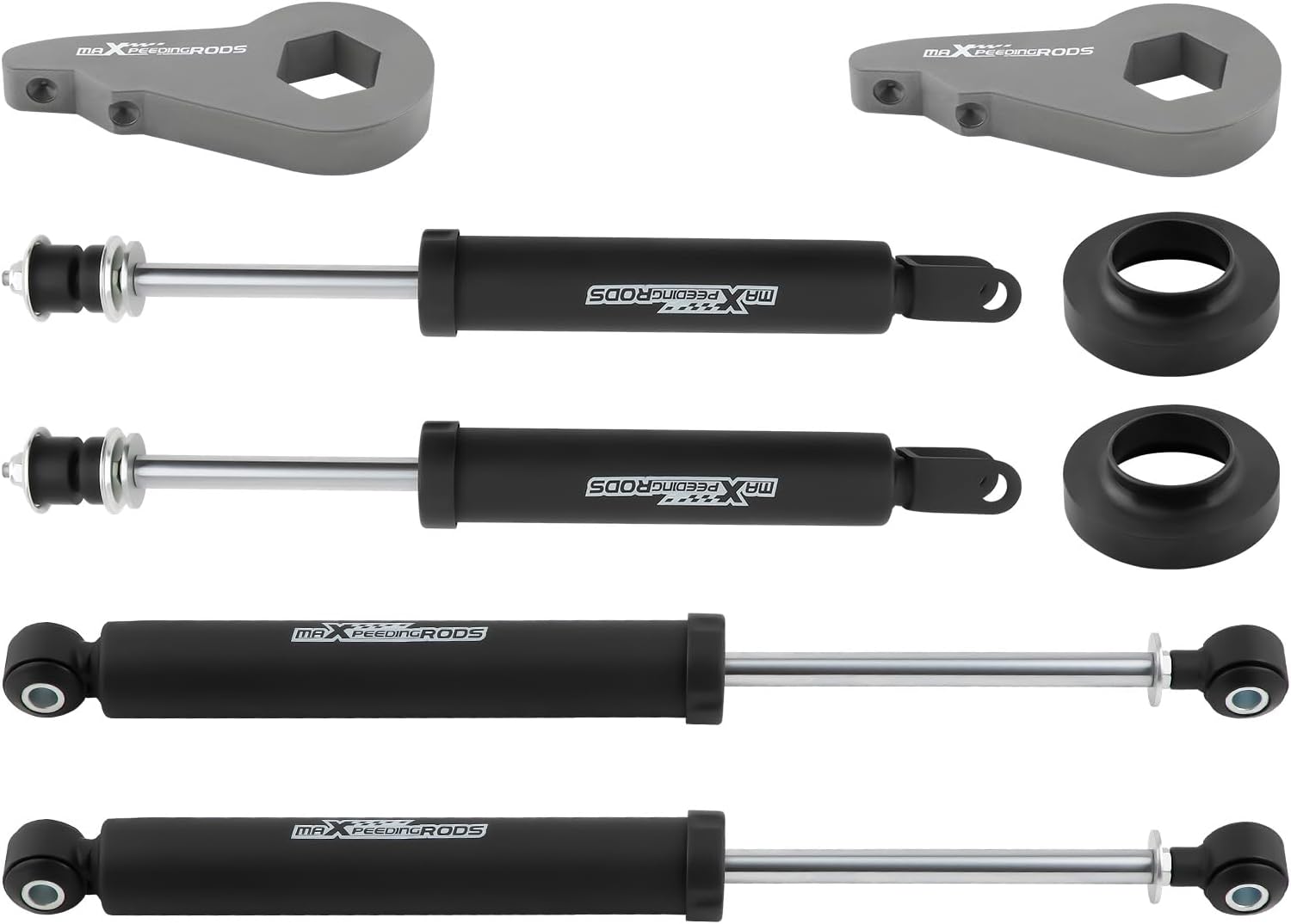 maXpeedingrods 2” Suspension Lift Kit w/Shocks for Chevy Avalanche/Suburban/Tahoe for GMC Yukon/Yukon XL 2002-2006