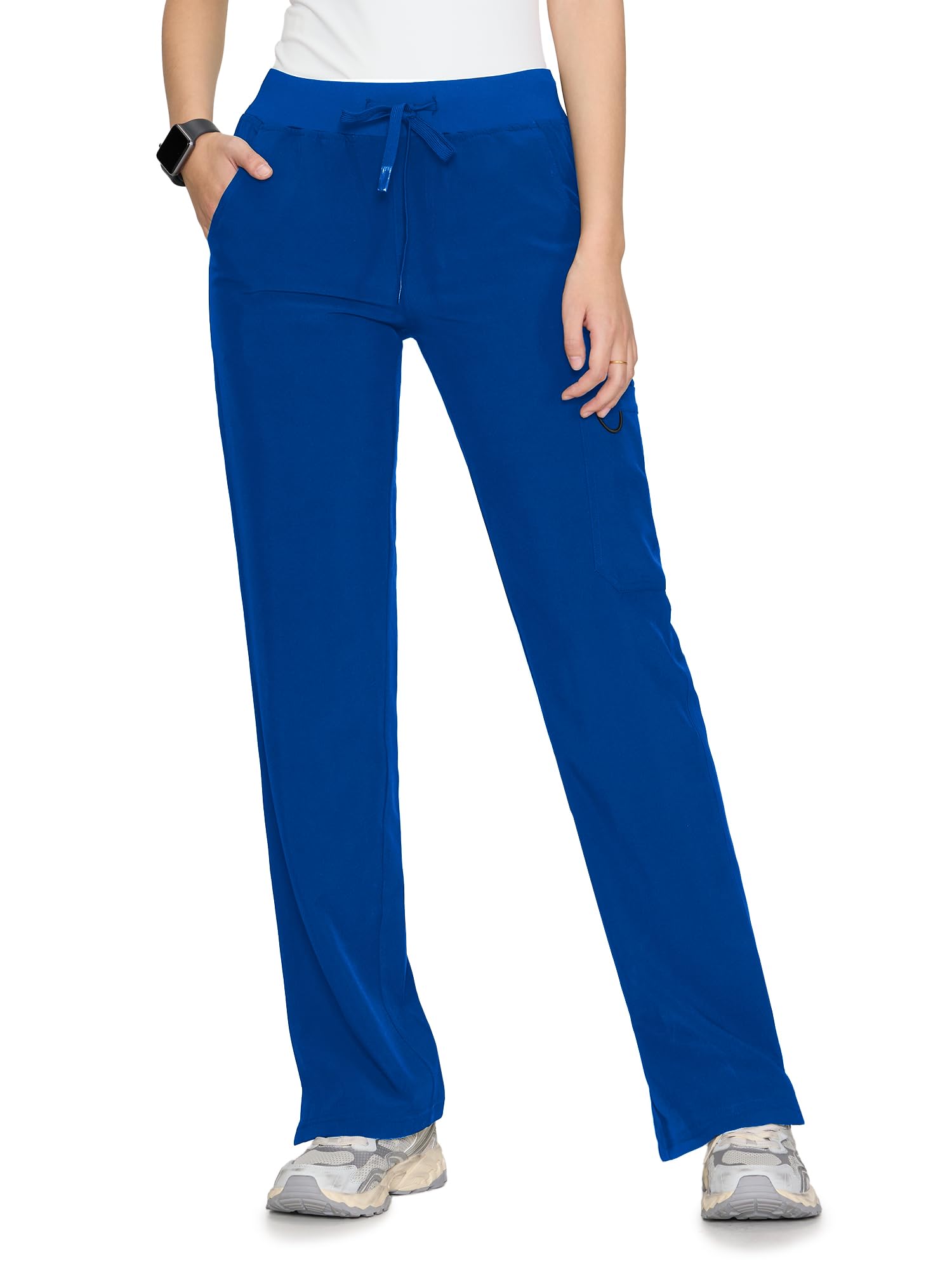 floralhue Women's Scrub Pants - Breathable & Soft Straight-Leg Pull-on Cargo Pant,Drawstring Bottoms with 3 Pockets — view 14