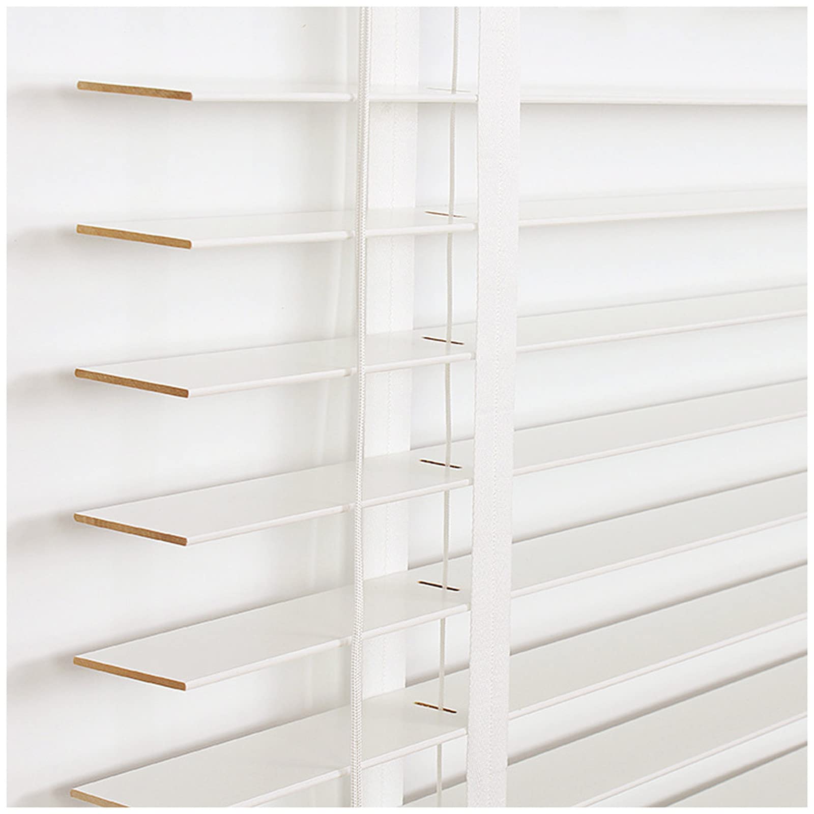 Stores en bois massif horizontaux occultants et filtrants 130x220cm pour fenêtres de maison