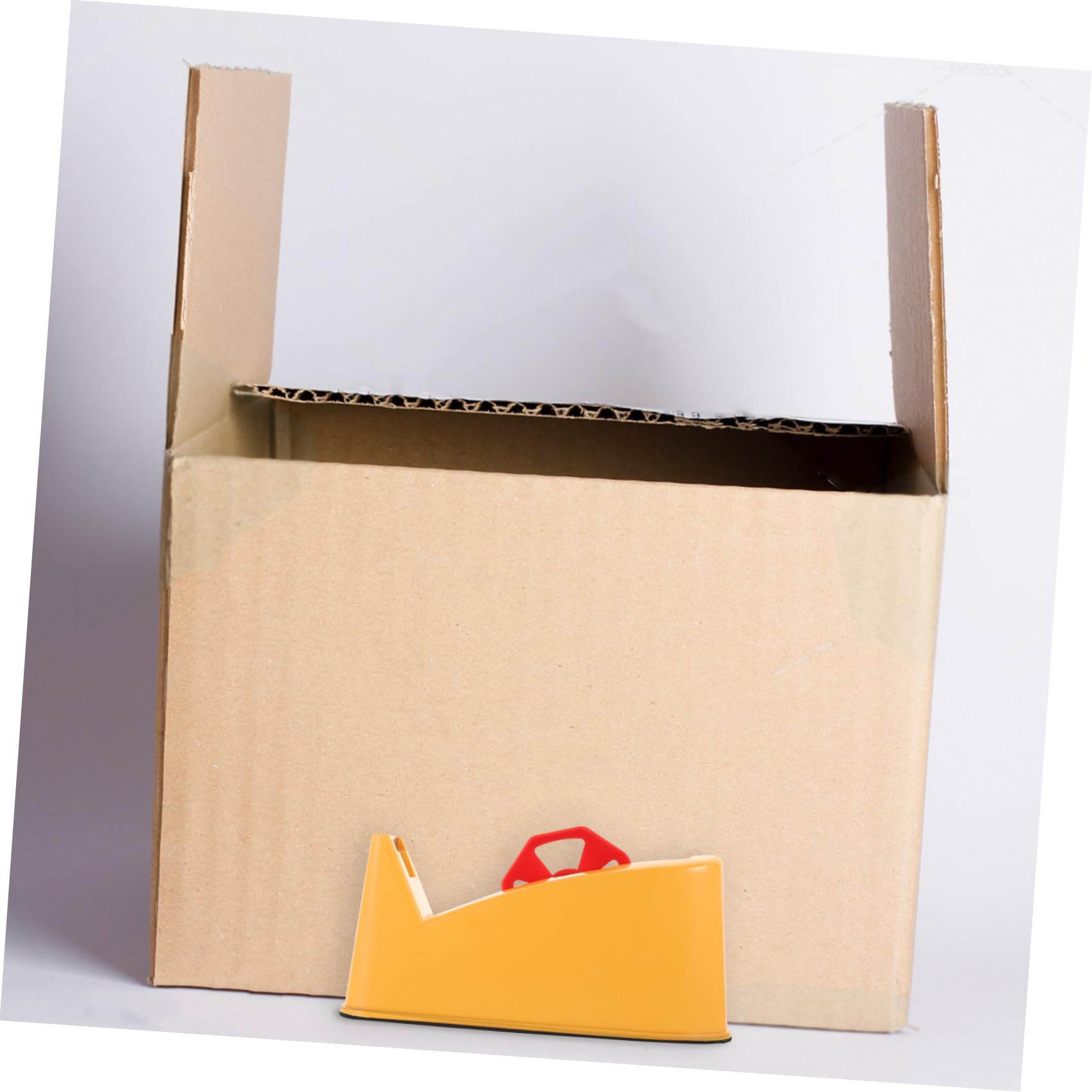 Operitacx Klebeband Cutter Und Sealing Device Manuelle Banderolle Für Kartonverpackungen Ergonomisches Design Robuster Metallmesser Zufällige Farbe Für Büro Und Zuhause