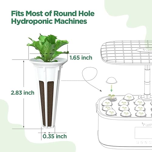 Miniatura 5 de LetPot 172 kits de cápsulas de semillas, esponjas de cultivo hidropónico, kit de cultivo hidropónico para cultivo hidropónico con 60 esponjas, 2