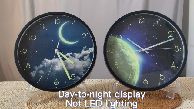 Amazon.com: OCEST 12 Inch Night Light Wall Clock for Bedroom