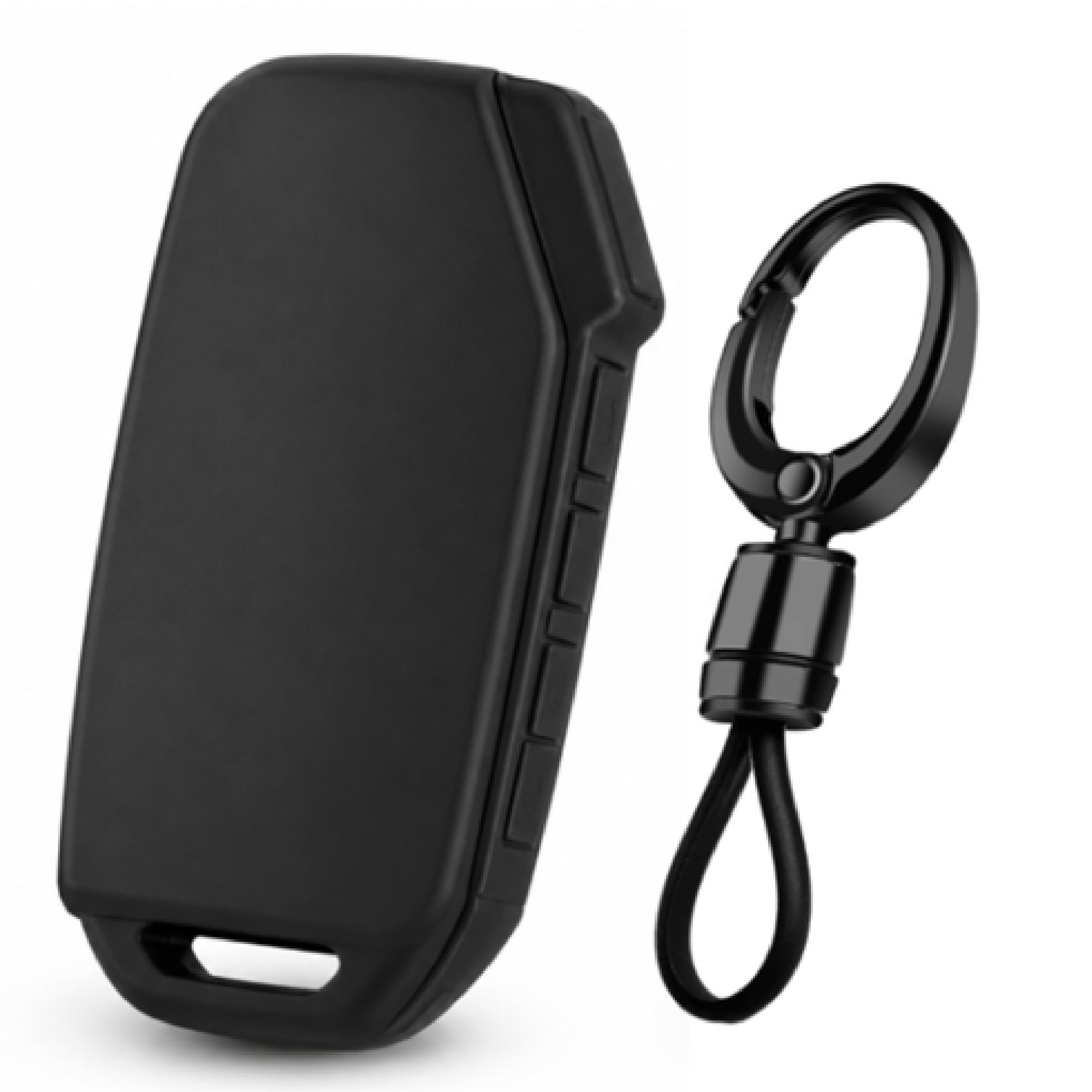 JVCV® Soft TPU Key Cover Compatible with Kia Seltos 2023 Facelift HTX Carens X Line Sonet Facelift Clavis EV 3/4 Button Smart Key | Slim Fit Shockproof Protective Case (Matte Black Style A)-image-16