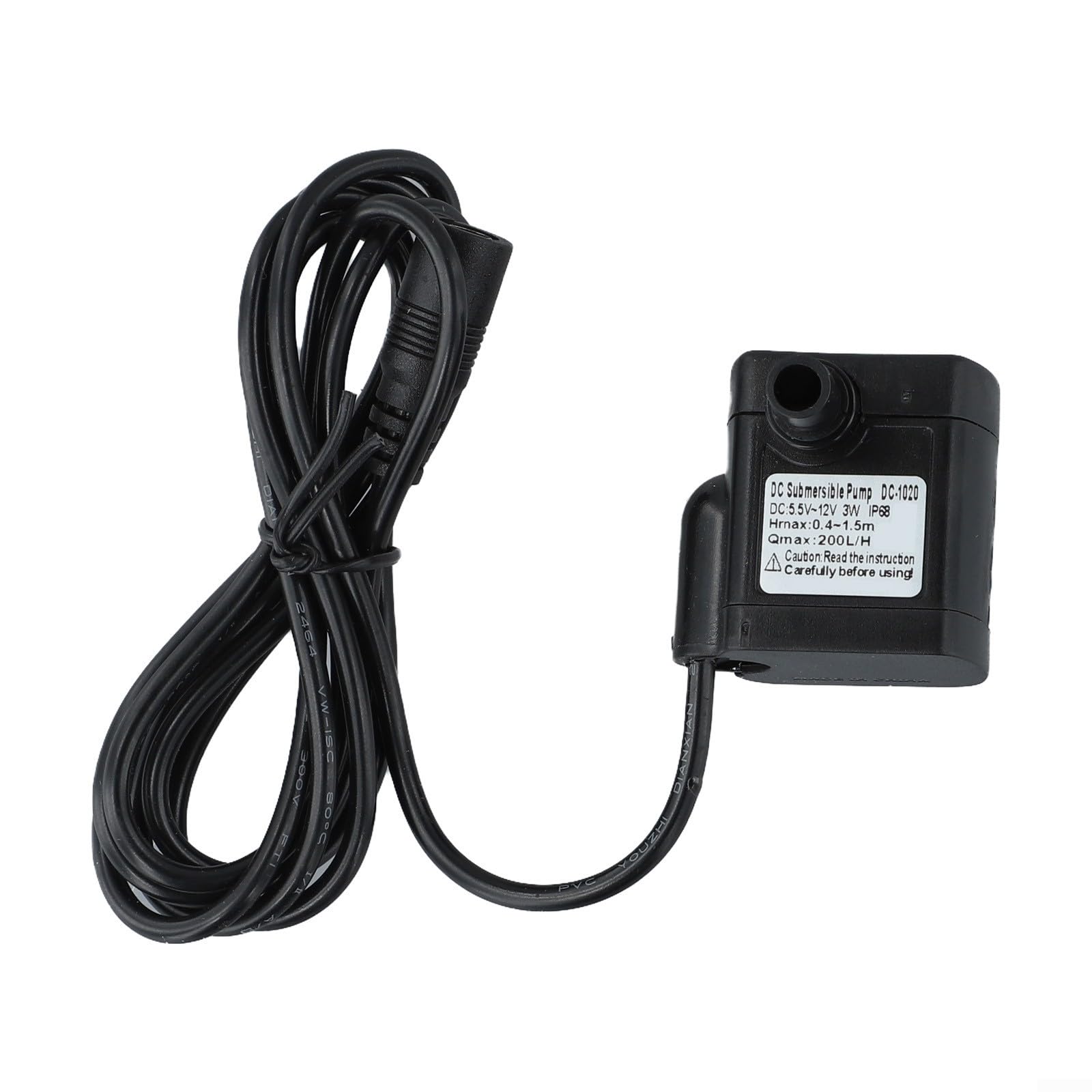 Brushless DC Water Pump For Solar Fountain Systems, Amphibious Submersible Circulation Pump With Stainless Steel Shaft, 200-300L/H Output, Low Noise Design For Aquarium Pond Hydroponics(DC12V)
