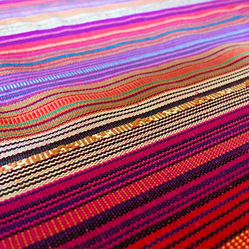 Amzali Vintage Bohemian Rainbow Tassel Tablecloth Cotton Linen Fabric Dust-Proof Table Cover Kitchen Dinning Tabletop Decoration (Round 60 Inch) #TOP5