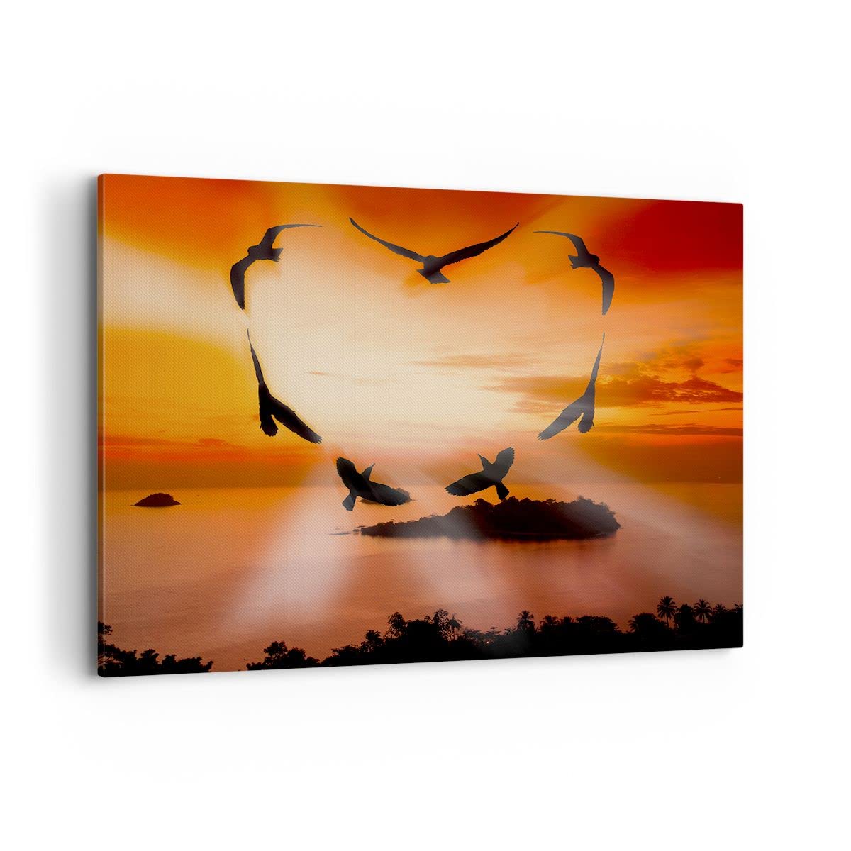 Stampe da Parete Moderne 100x70 cm Quadro su Tela Paesaggi Natura - 2440 | Paesaggio Isola Quadro Decorativo Grande 1 pezzo Soggiorno Camera da Letto Arte da Parete Decorazione da Parete ARTTOR