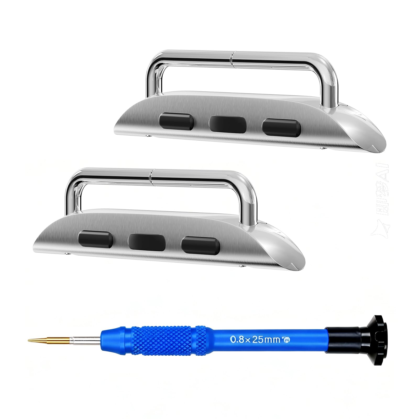 OMECKY Watch Band Connectors Adapter for Apple Watch, Replacement Link Attachment for iWatch Series 11 10 42mm, Series 9 8 7 41mm, Series 6 5 4 SE