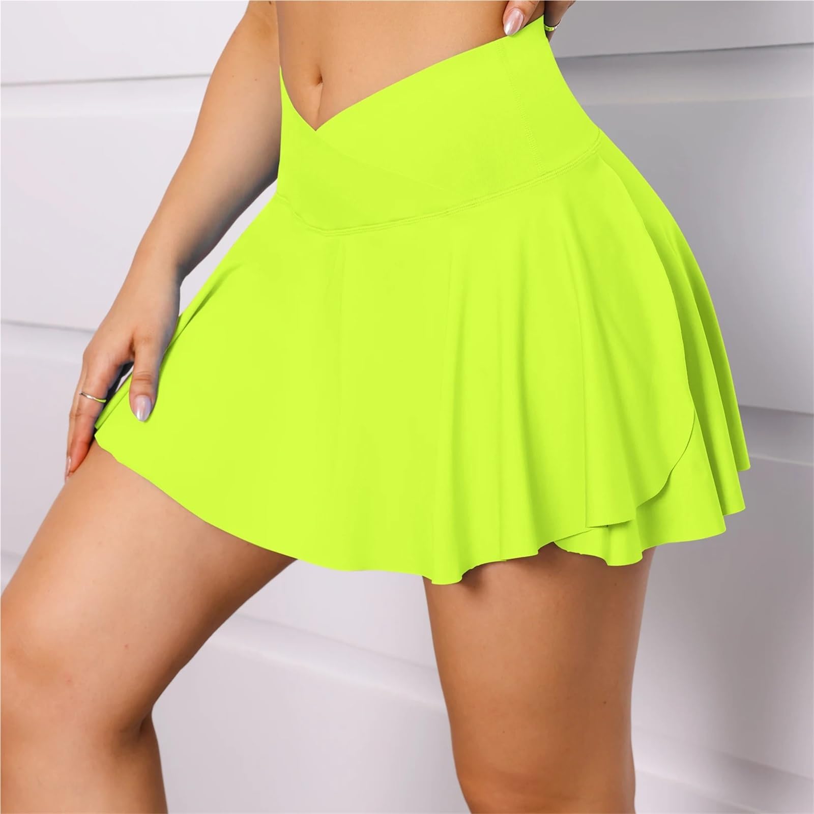 Falda de Tenis Plisada Spandex for Mujer con Bolsillos