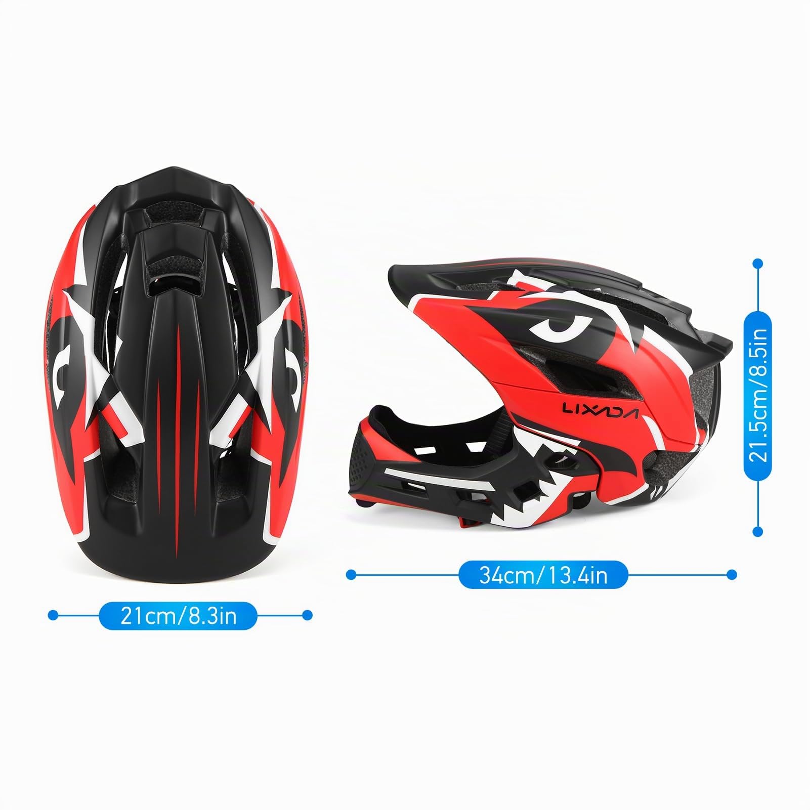 Abnehmbarer Integralhelm für Kinder, Kinder Sportschutzhelm Kinderhelmet, Weiche Innenpolsterung für Radfahren, Skateboarden, Rollschuhlaufen für Kinder von 3 bis 12 Jahren