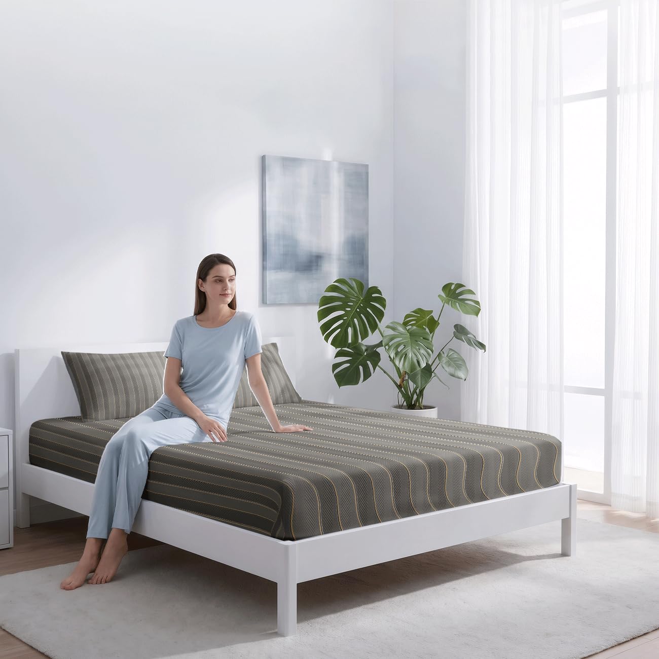 Lenzuolo Con Angoli Rinfrescante (Striscia 5,180x200cm)