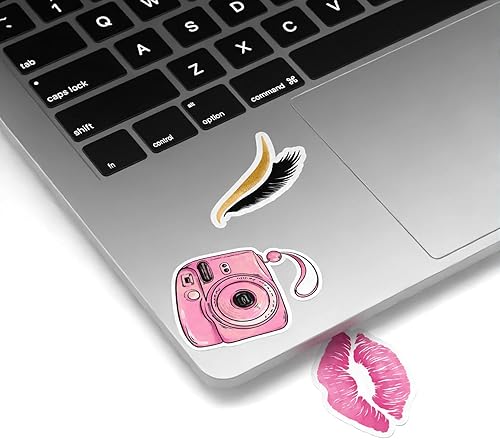 Miniatura 10 de Mertak - Paquete de 26 calcomanías para laptop, lindo pentagrama, vinilo satánico oculto para cuaderno, adolescentes, kawaii baphomet para patineta