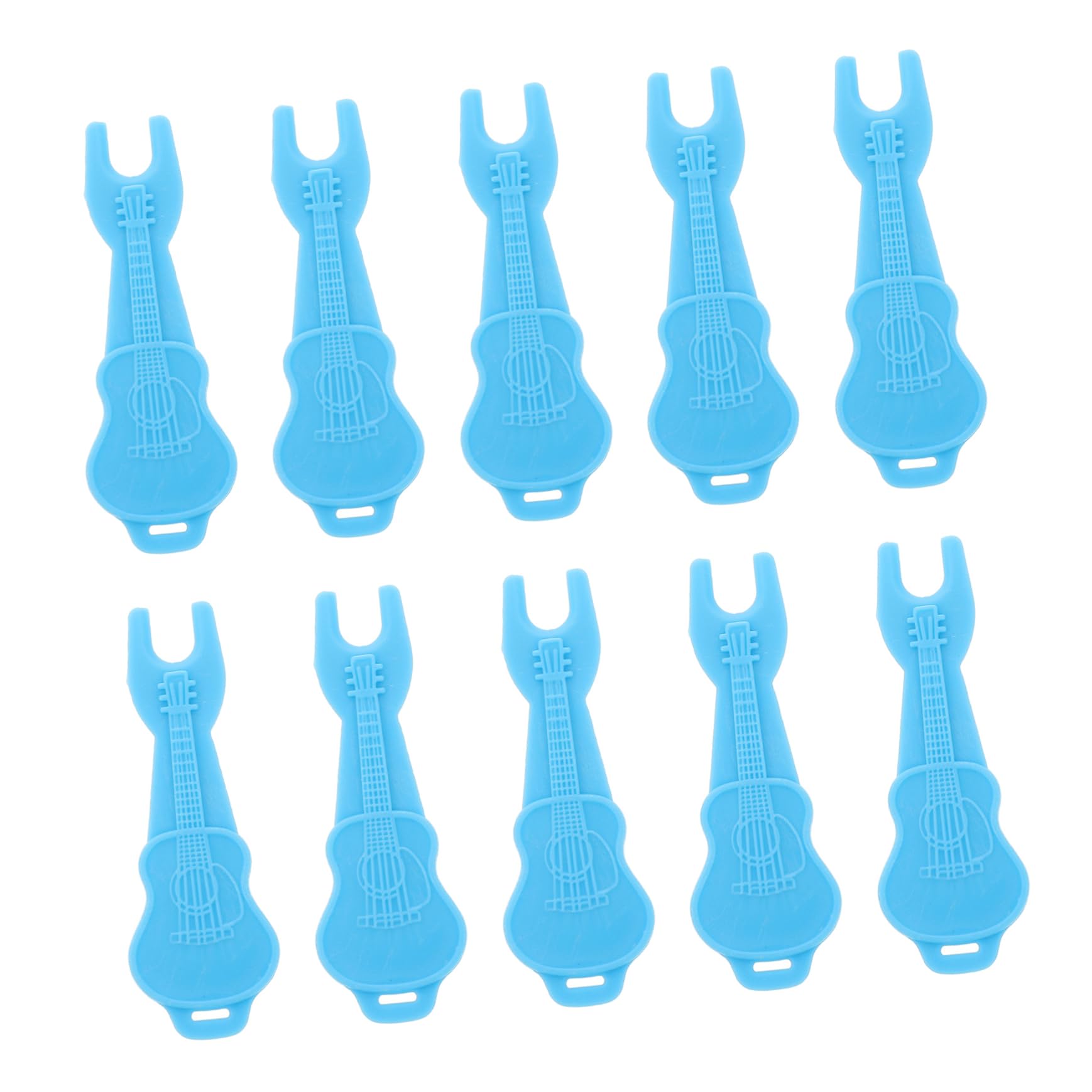 FUNOMOCYA 10pcs Guitar String Winders for Strings Winder Guitar Bass Professional Tools Kit Bridge Pin Pullers Musical Instrument Supplies