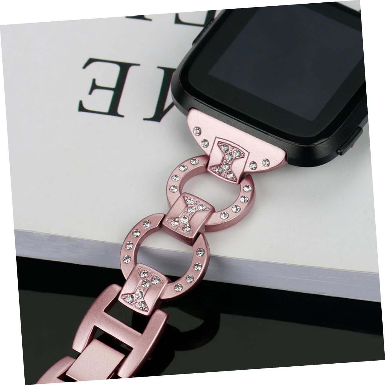 Gadpiparty 2pcs Womens Watch Bands Wristband Diamond Miss