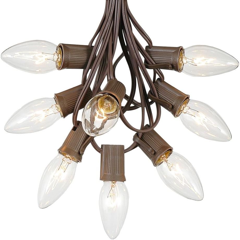 C9 Clear Christmas String Light Set Outdoor Christmas Light String